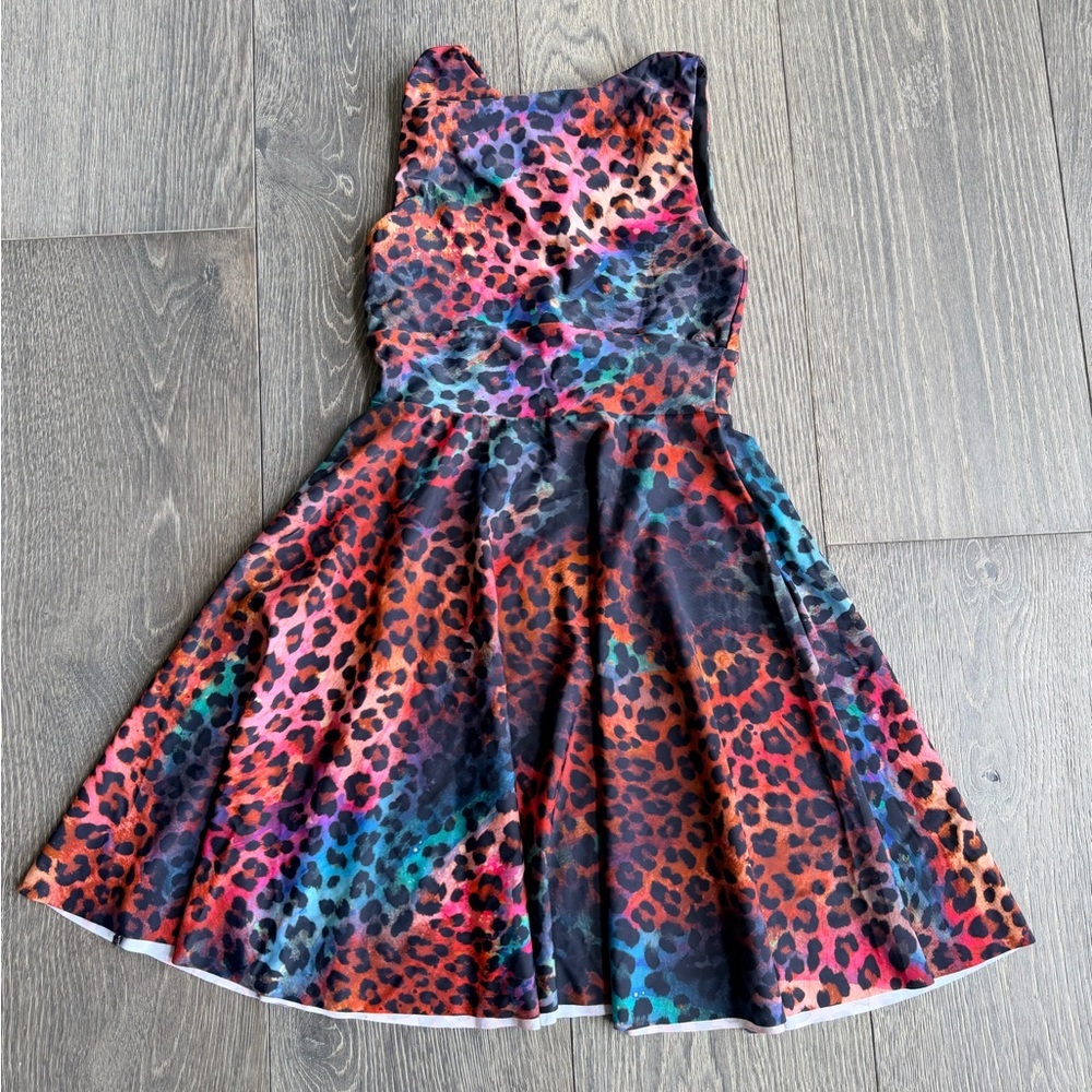 Exotica African Animal Print Silky Reversible Comfort Crop Mini Dress